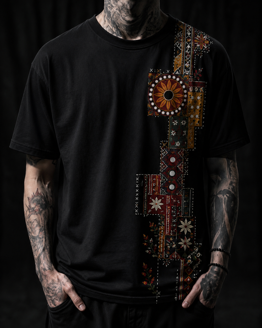 ETHNIC PATCHWORK TEE