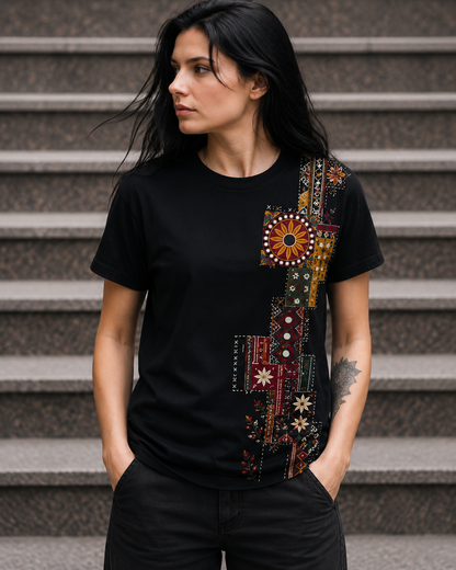 ETHNIC PATCHWORK TEE
